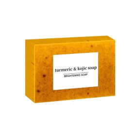 Lemon Turmeric & Kojic Acid Handmade Soap Body And Facial Cleaning Lemon Soap Moisturizing Turmeric Soap Body Cleaning Soap (Smell: A)