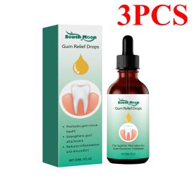Gum Repair Drops Relieve Receding Gingival Swelling Gum Cleaning Care Oral Periodontal Hygiene Remove Yellow Remove Stain (Color: 3pcs)