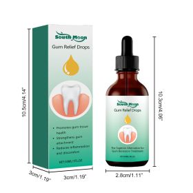Gum Repair Drops Relieve Receding Gingival Swelling Gum Cleaning Care Oral Periodontal Hygiene Remove Yellow Remove Stain (Color: 1PCS)