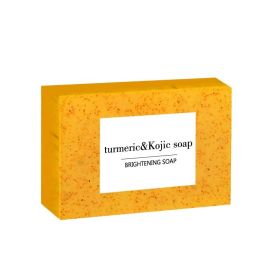 100g Turmeric Kojic Acid Soap with Lemon Granules Exfoliating Scrubbing Skin Lightening Body Care JabÃ³n Con Ãcido Kojico Y TÃ©mor (Smell: 100gX1)