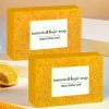 100g Turmeric Kojic Acid Soap with Lemon Granules Exfoliating Scrubbing Skin Lightening Body Care JabÃ³n Con Ãcido Kojico Y TÃ©mor